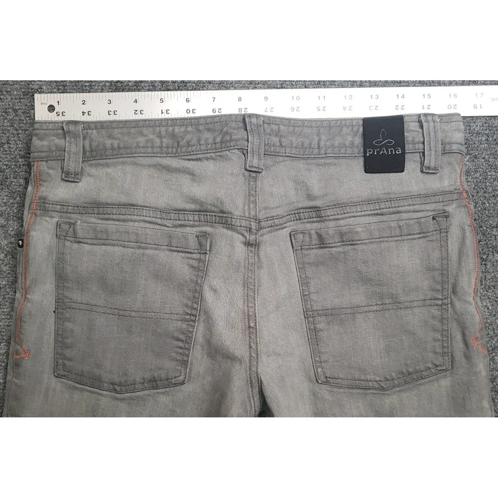 Prana Jeans Breathe Gray Mens Size 31x34 Stretch